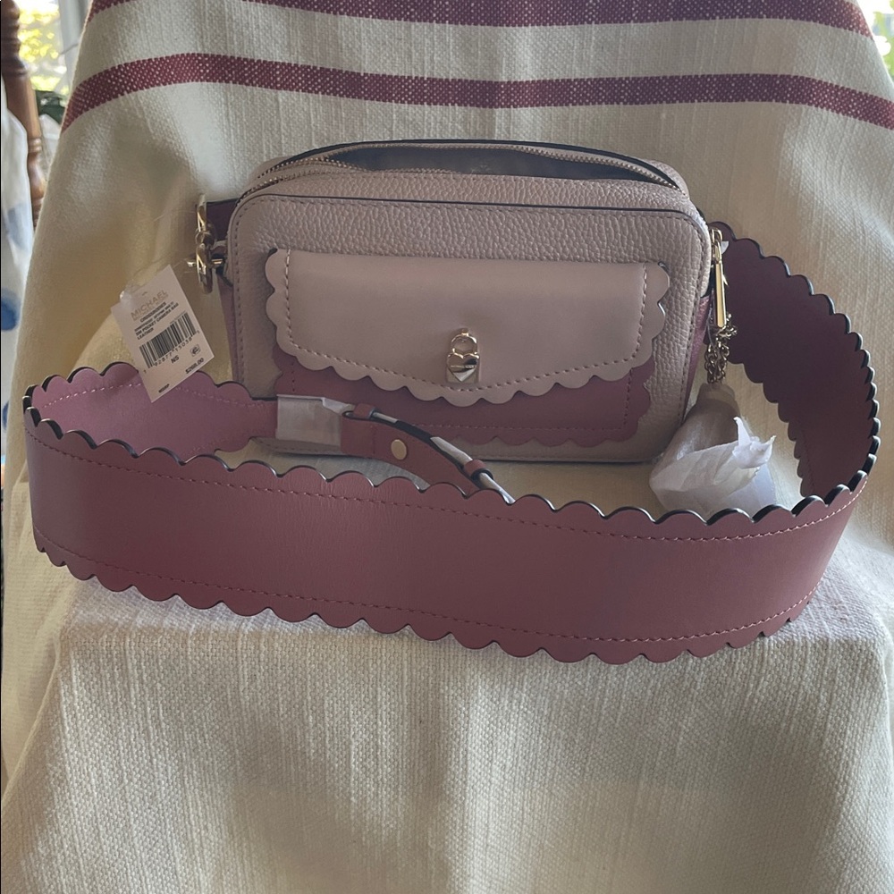 Michael Kors pink two tone pink Women's cross body bag